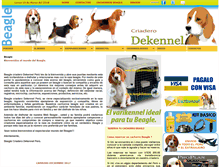 Tablet Screenshot of beagledekennel.com